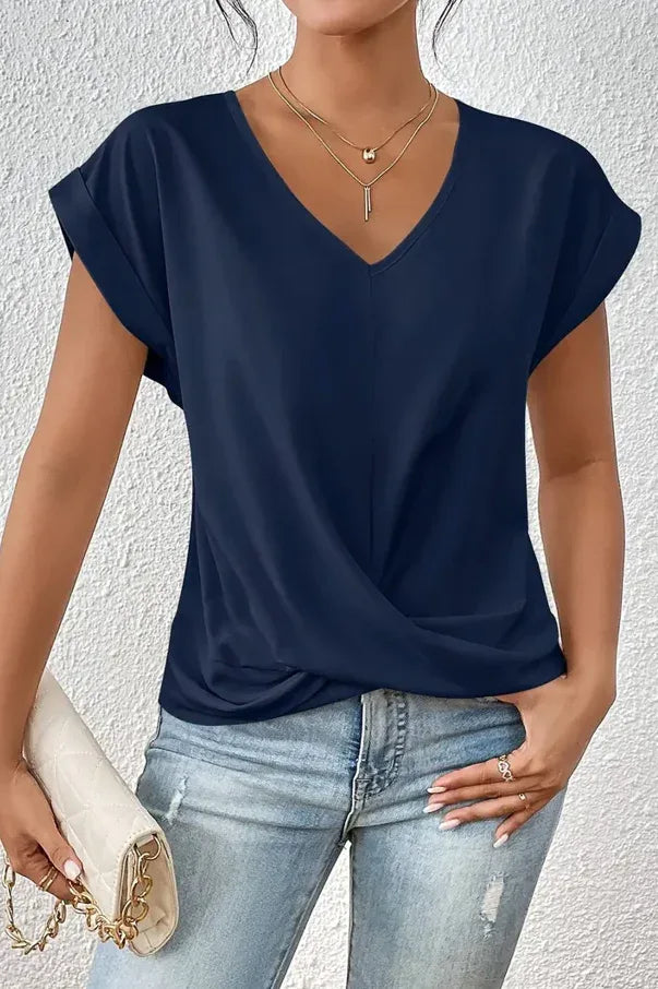 BELLE™ | The Stylish V-Neck Top - MABEL LONDON