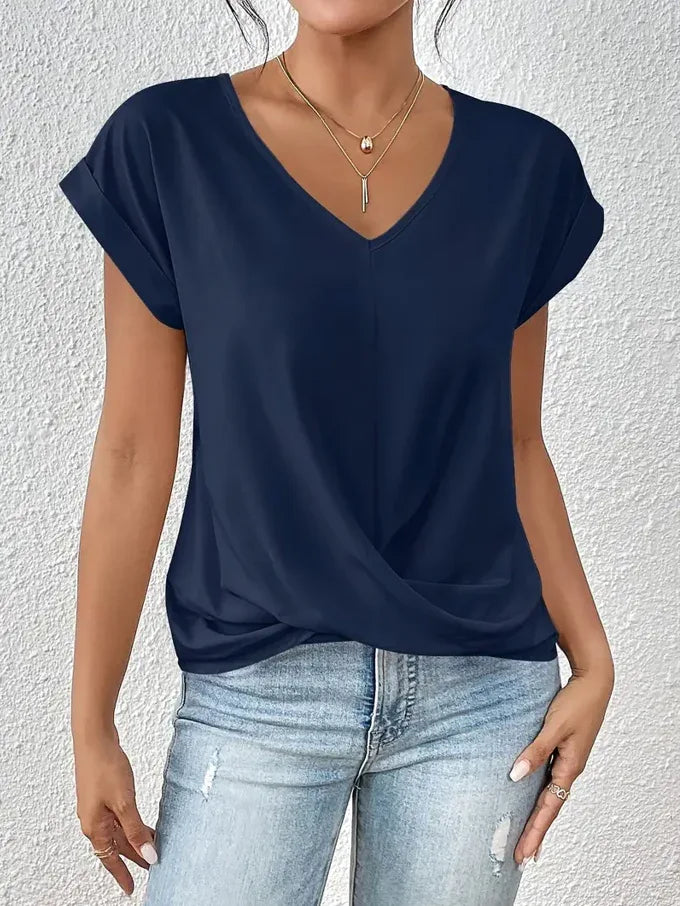 BELLE™ | The Stylish V-Neck Top - MABEL LONDON