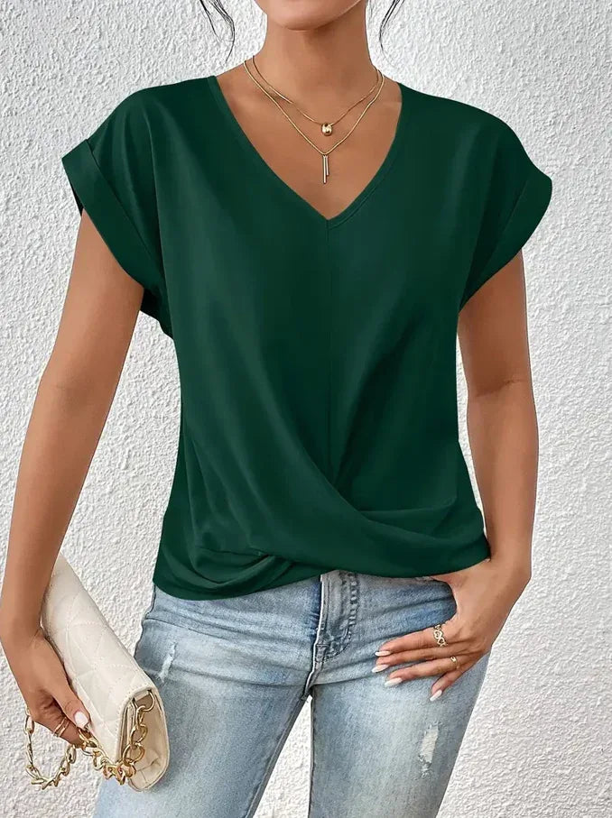 BELLE™ | The Stylish V-Neck Top - MABEL LONDON