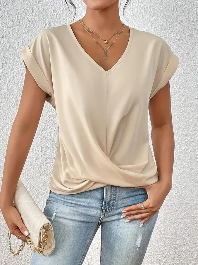 BELLE™ | The Stylish V-Neck Top - MABEL LONDON