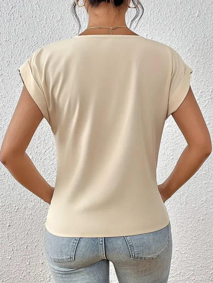 BELLE™ | The Stylish V-Neck Top - MABEL LONDON