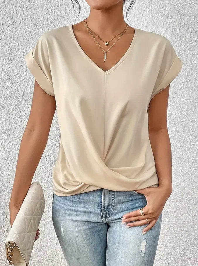 BELLE™ | The Stylish V-Neck Top - MABEL LONDON