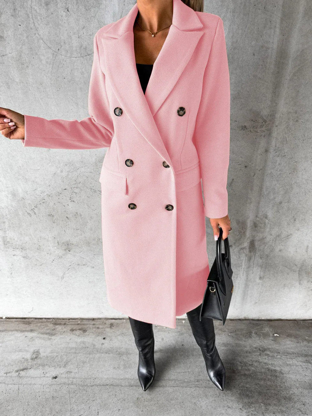 Jolie - Timeless Longline Coat - MABEL LONDON