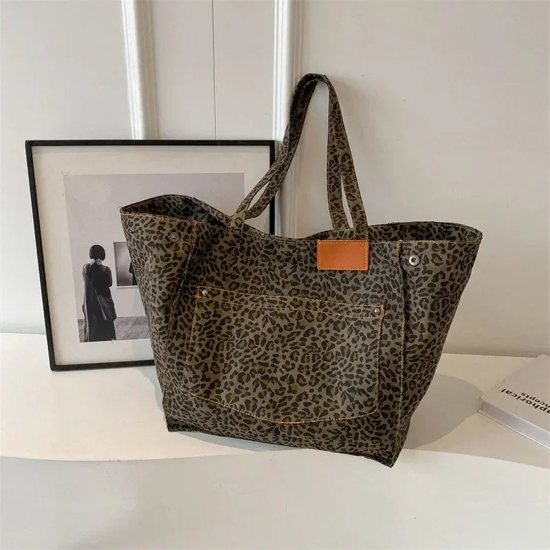 ODILE™– Effortless Chic Leopard Tote Bag - MABEL LONDON