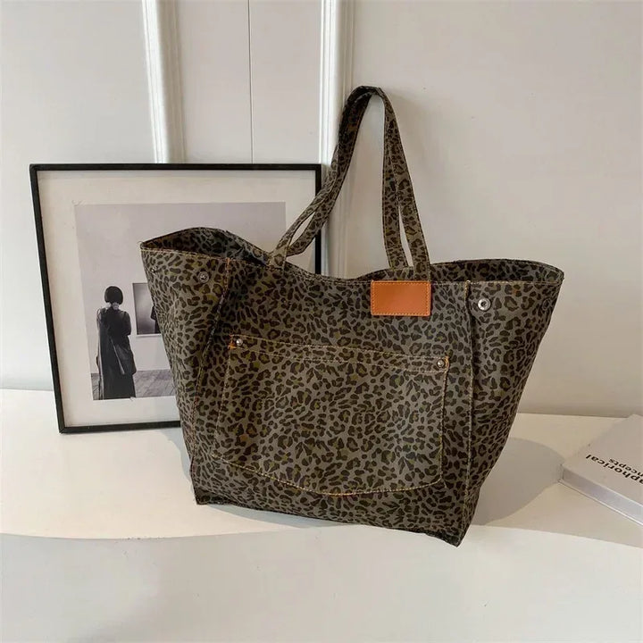 ODILE™– Effortless Chic Leopard Tote Bag - MABEL LONDON