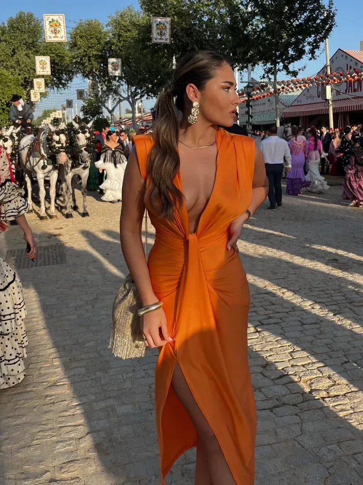 Lily | Elegant Pleated Dress - MABEL LONDON