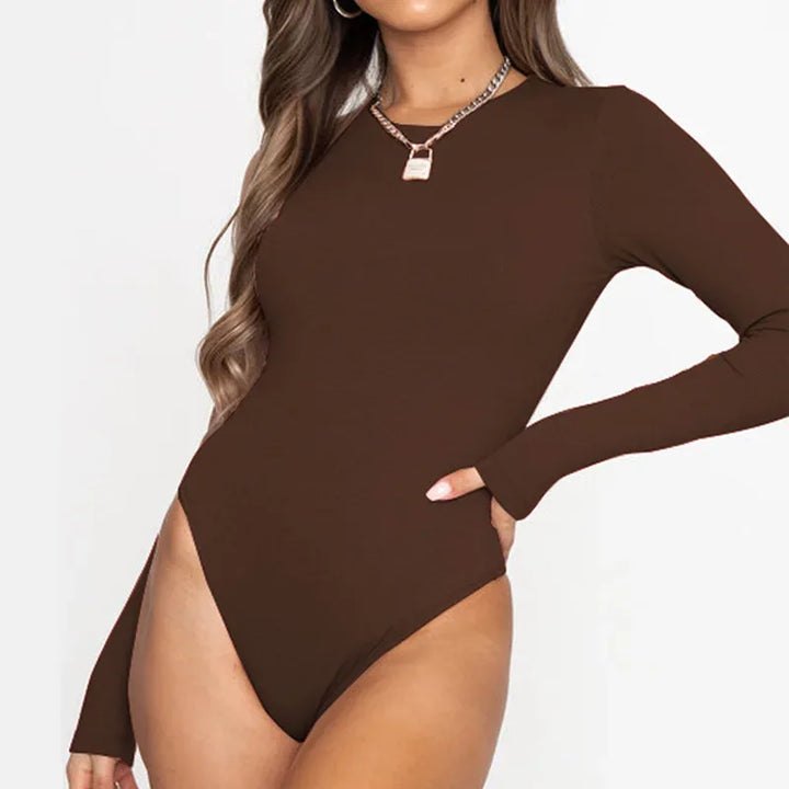 MIRAYE™ – Sleek Long Sleeve Bodysuit - MABEL LONDON