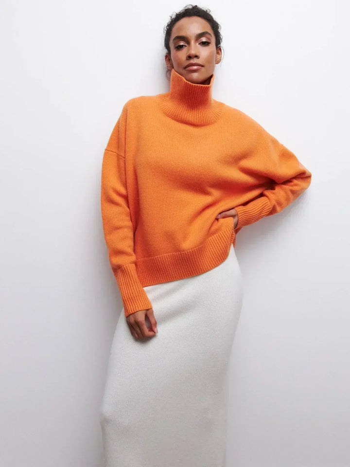 ALYSSA™ - Elegant Turtleneck Sweater - MABEL LONDON
