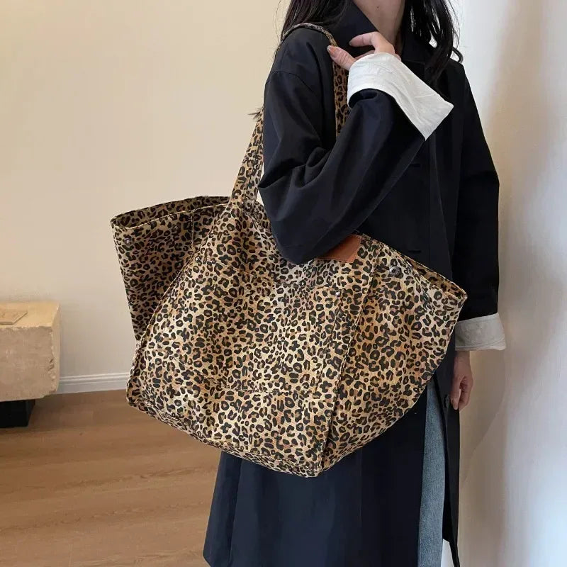ODILE™– Effortless Chic Leopard Tote Bag - MABEL LONDON