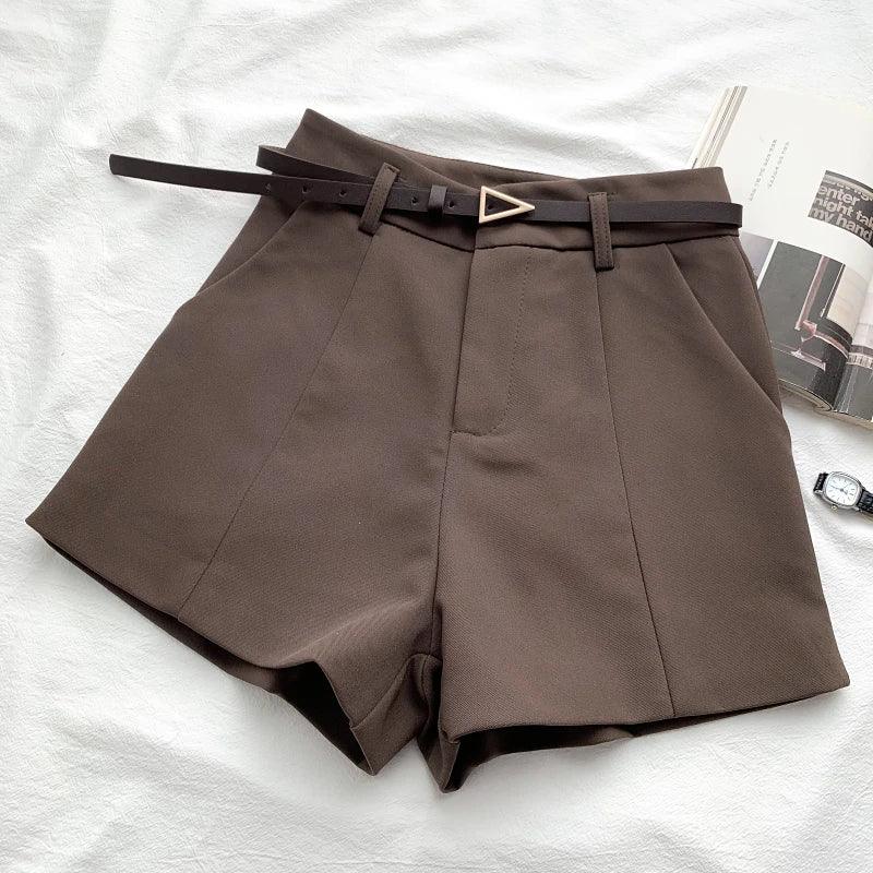 RACHELLE™ – Sleek High-Waist Shorts - MABEL LONDON