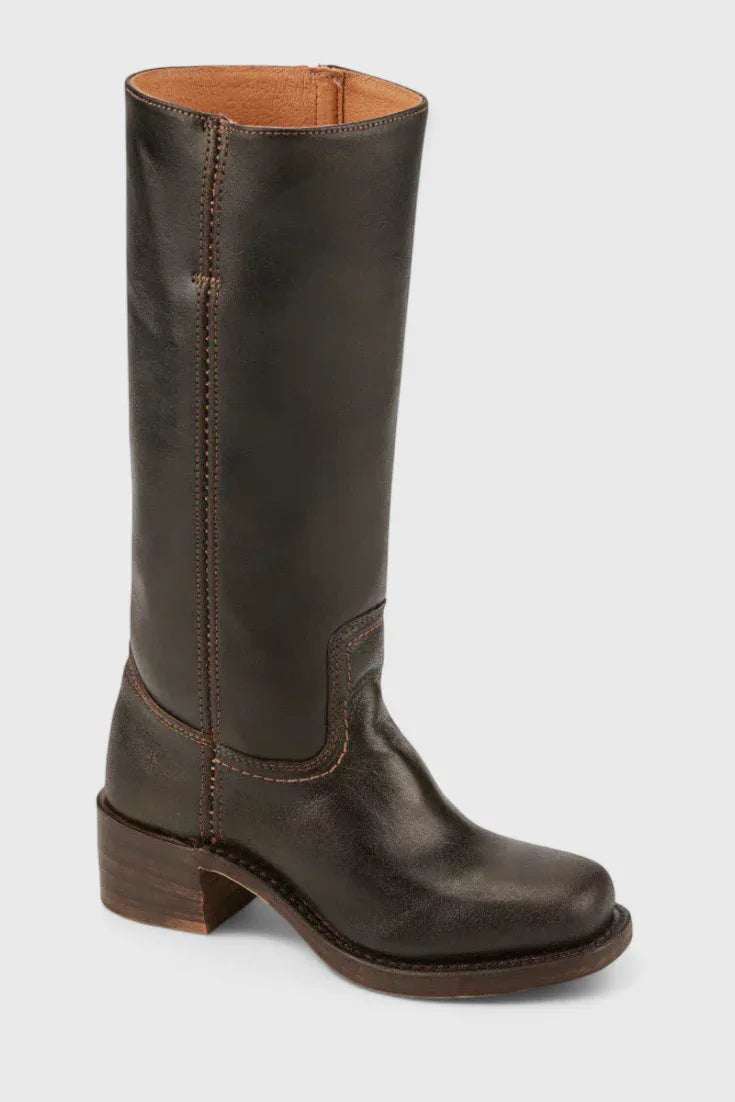 PIPPA | WOMEN'S LEATHER KNEE-HIGH BOOTS WITH HEELS - MABEL LONDON