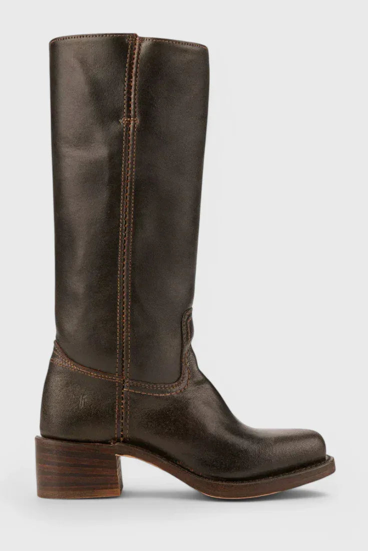 PIPPA | WOMEN'S LEATHER KNEE-HIGH BOOTS WITH HEELS - MABEL LONDON