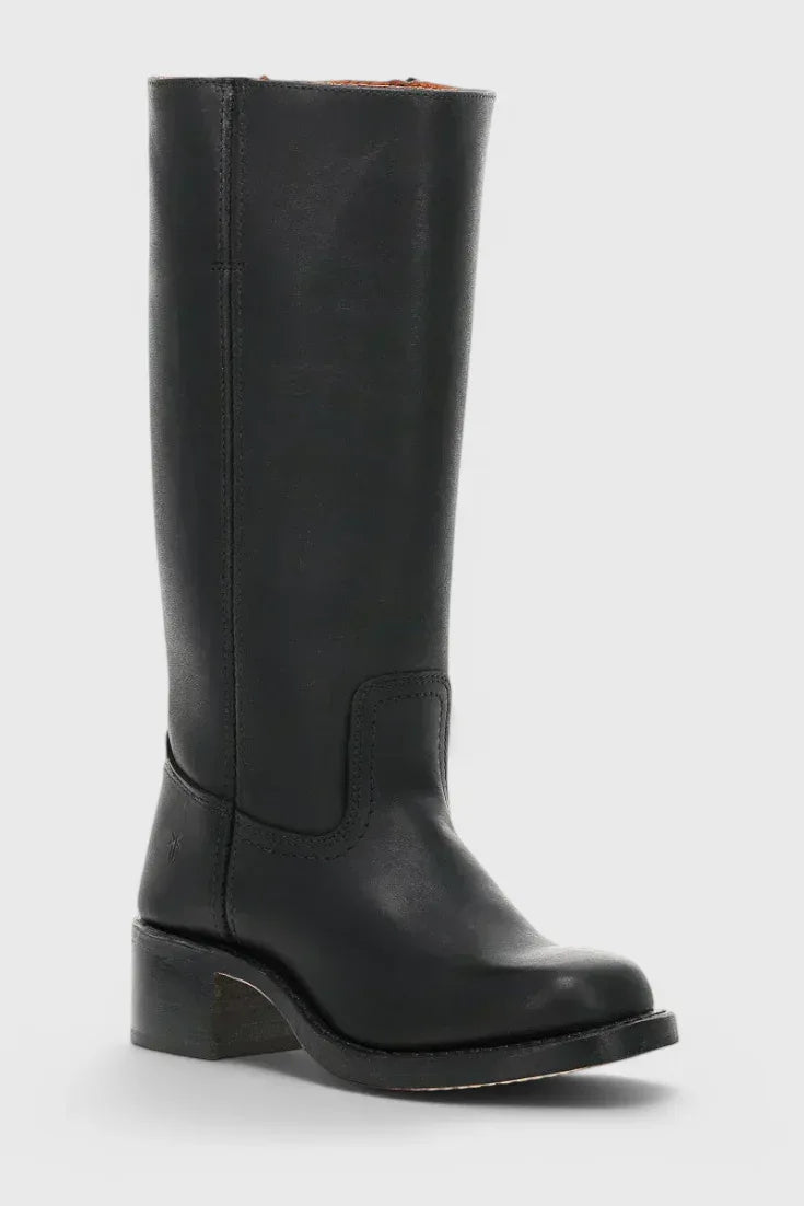 PIPPA | WOMEN'S LEATHER KNEE-HIGH BOOTS WITH HEELS - MABEL LONDON