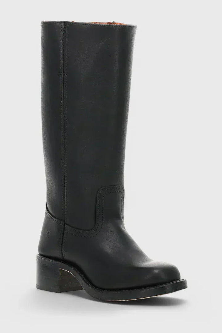 PIPPA | WOMEN'S LEATHER KNEE-HIGH BOOTS WITH HEELS - MABEL LONDON