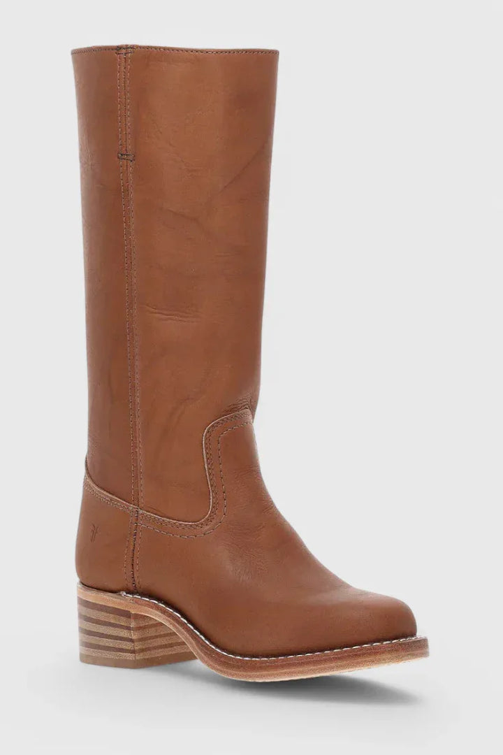 PIPPA | WOMEN'S LEATHER KNEE-HIGH BOOTS WITH HEELS - MABEL LONDON