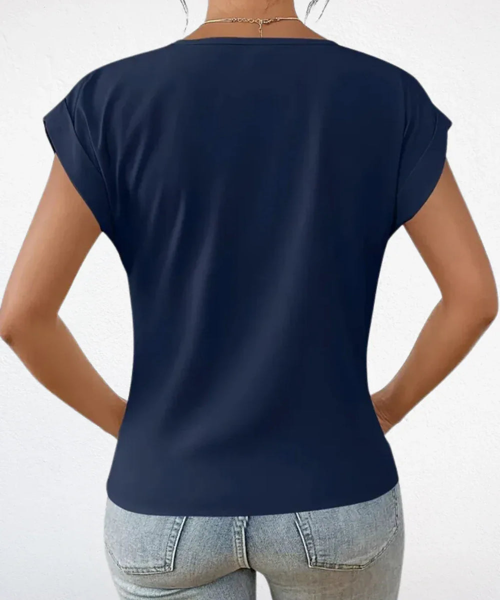 BELLE™ | The Stylish V-Neck Top - MABEL LONDON