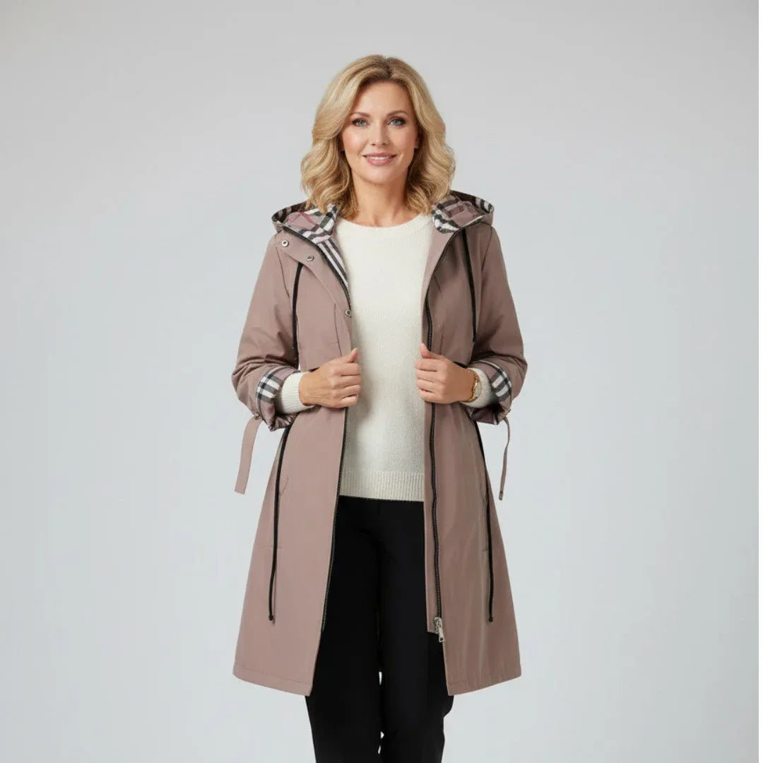 Orla - Waterproof & Windproof Zip Coat - MABEL LONDON