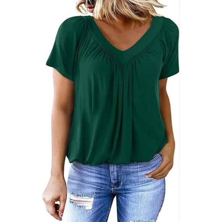 KATHLEEN™ - Casual V-Neck Top - MABEL LONDON