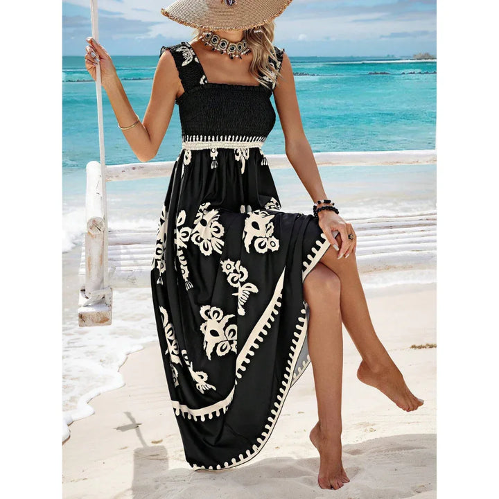 ESTE™ - Summer Casual Sleeveless Maxi Dress - MABEL LONDON