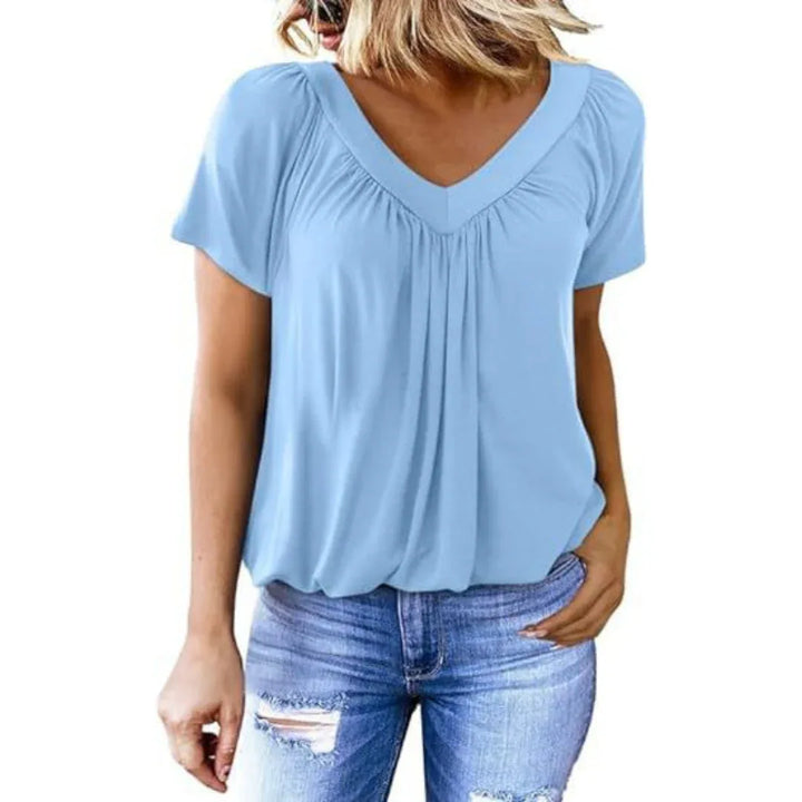 KATHLEEN™ - Casual V-Neck Top - MABEL LONDON