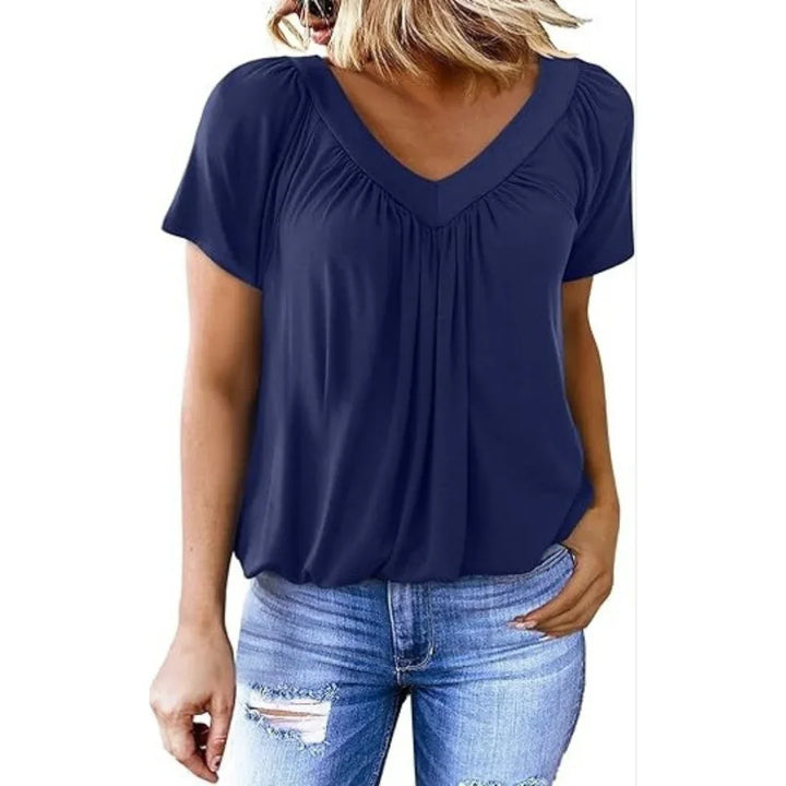 KATHLEEN™ - Casual V-Neck Top - MABEL LONDON