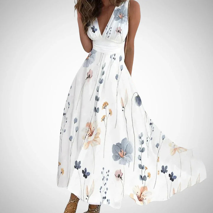 MIRIANNE™ - Timeless Floral Maxi Dress - MABEL LONDON