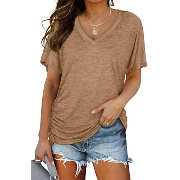 EILY™ - Classic V-Neck Loose Fit Shirt - MABEL LONDON