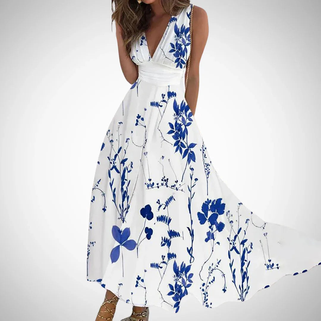 MIRIANNE™ - Timeless Floral Maxi Dress - MABEL LONDON