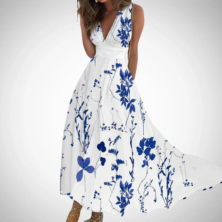 MIRIANNE™ - Timeless Floral Maxi Dress - MABEL LONDON