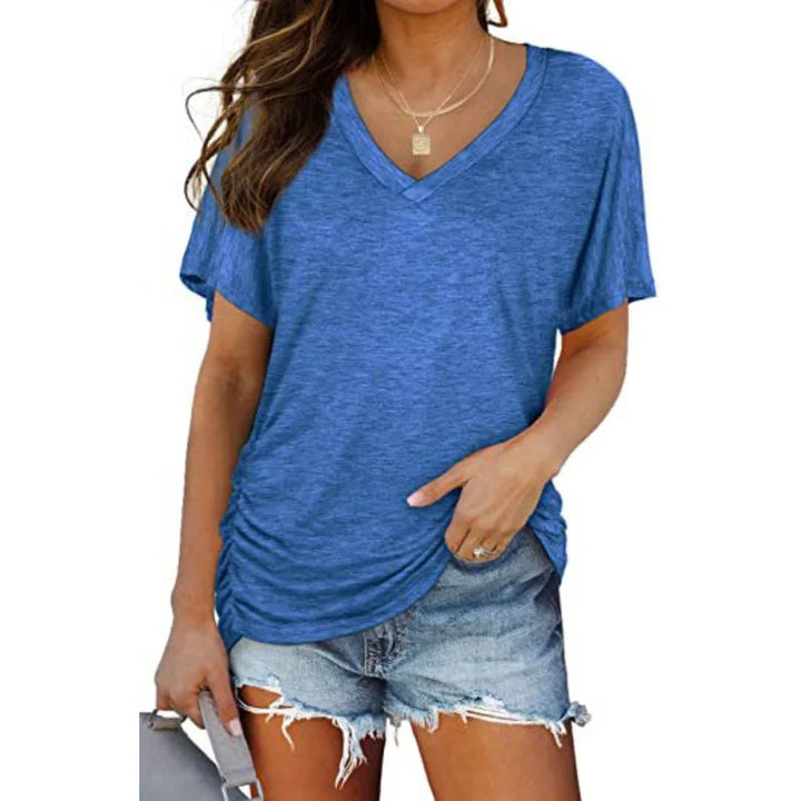 EILY™ - Classic V-Neck Loose Fit Shirt - MABEL LONDON