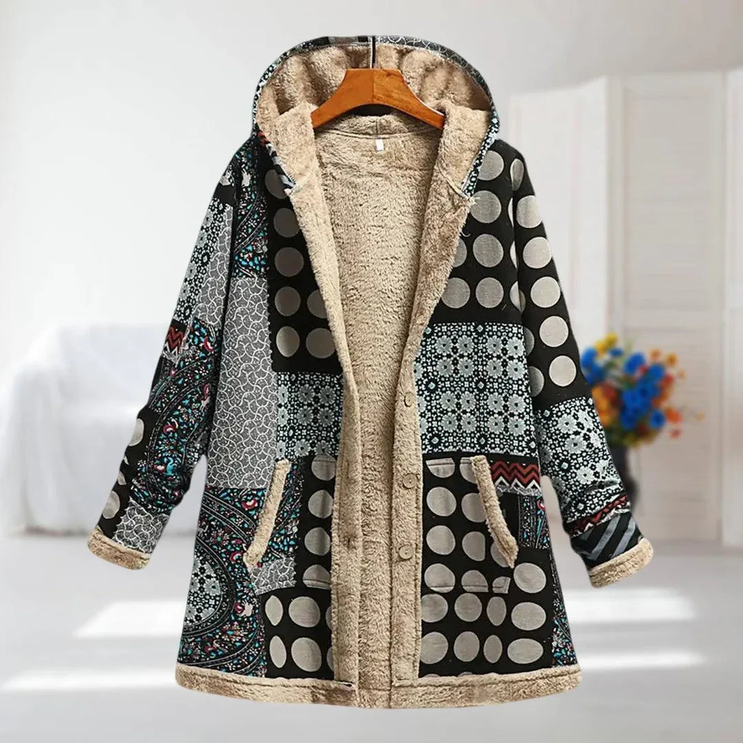 Eva | Warm jacket with fleece lining - MABEL LONDON