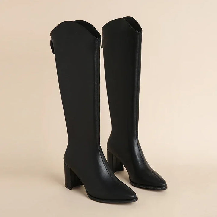 VALERIA™ - Luxe Longline Boots - MABEL LONDON