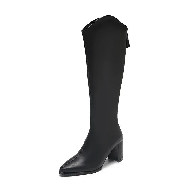 VALERIA™ - Luxe Longline Boots - MABEL LONDON