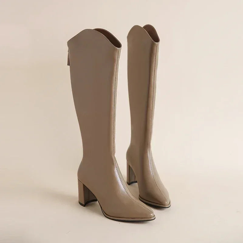 VALERIA™ - Luxe Longline Boots - MABEL LONDON