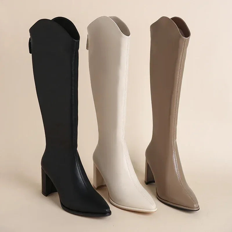VALERIA™ - Luxe Longline Boots - MABEL LONDON