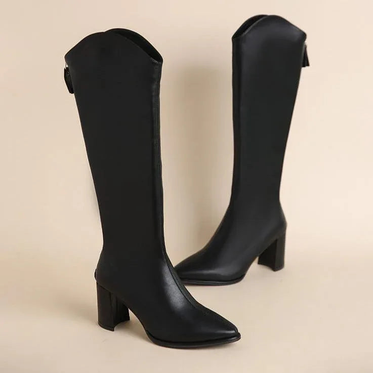 VALERIA™ - Luxe Longline Boots - MABEL LONDON