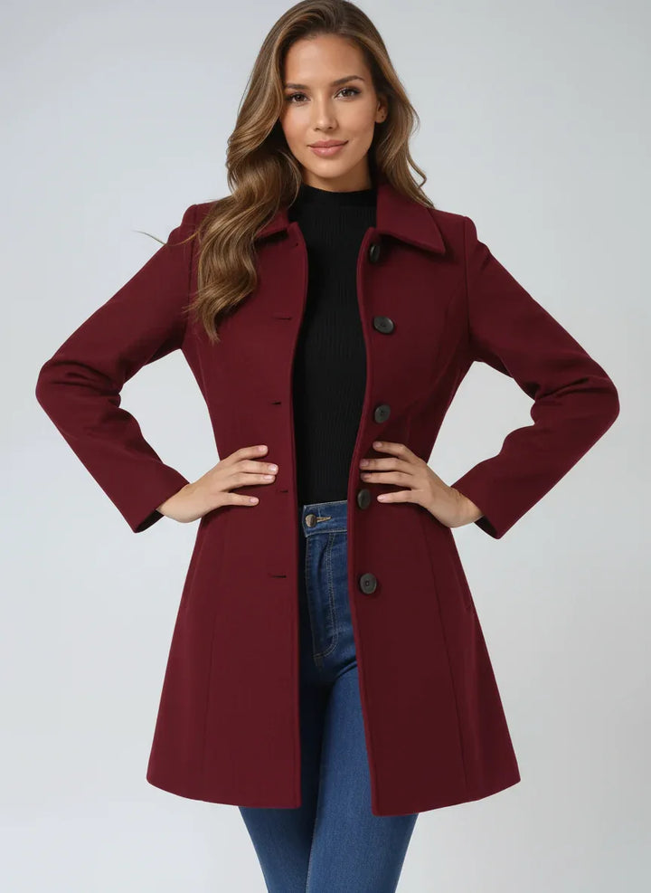 Josephine - Single Breasted Winter Trench Coat - MABEL LONDON