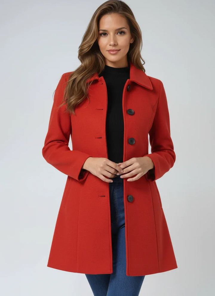 Josephine - Single Breasted Winter Trench Coat - MABEL LONDON