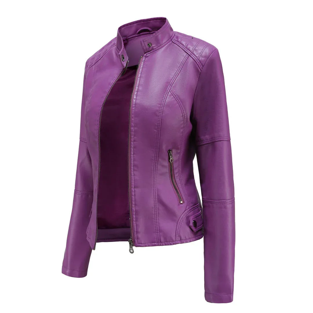 BEATRICE™ - Sleek Zip-Up Jacket - MABEL LONDON