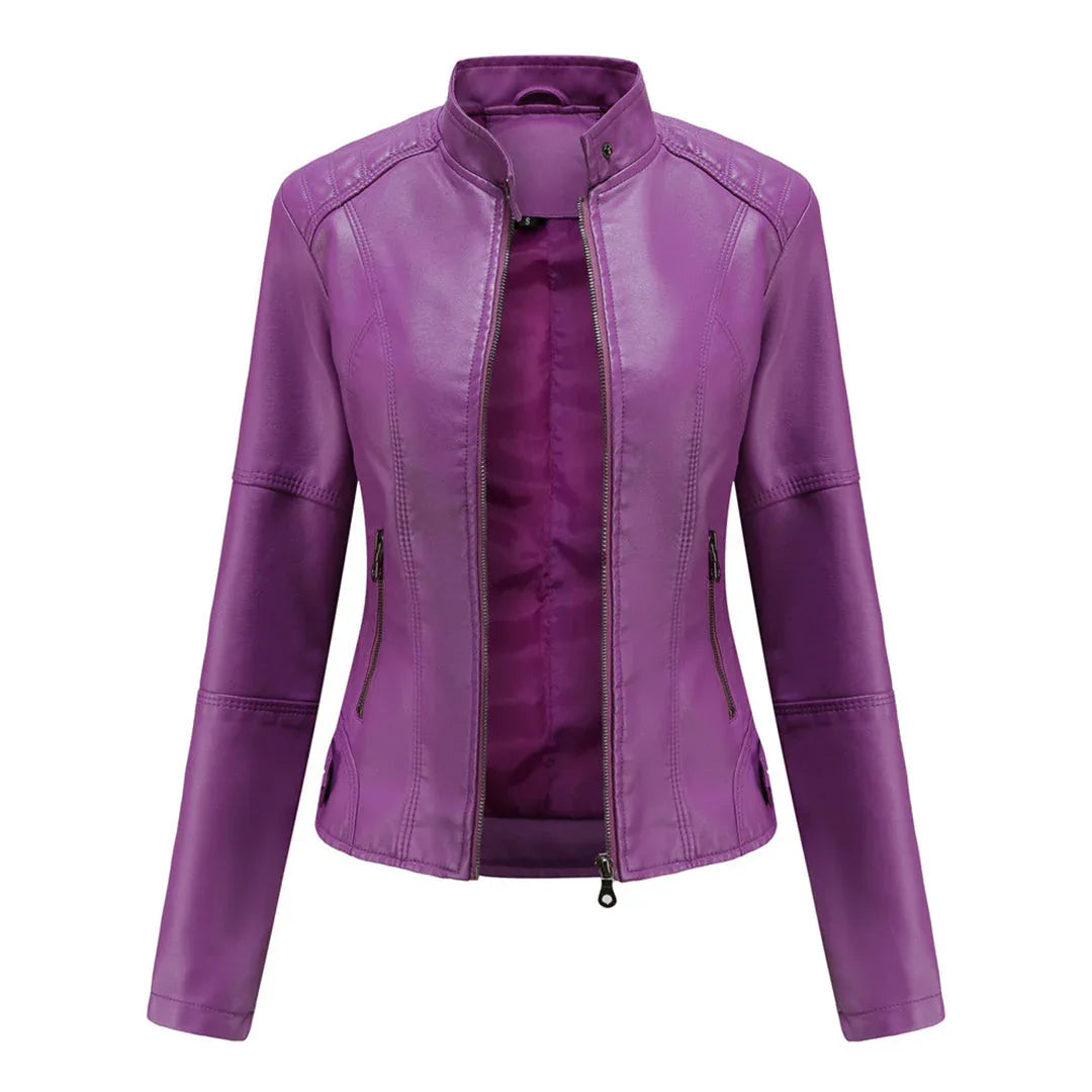 BEATRICE™ - Sleek Zip-Up Jacket - MABEL LONDON