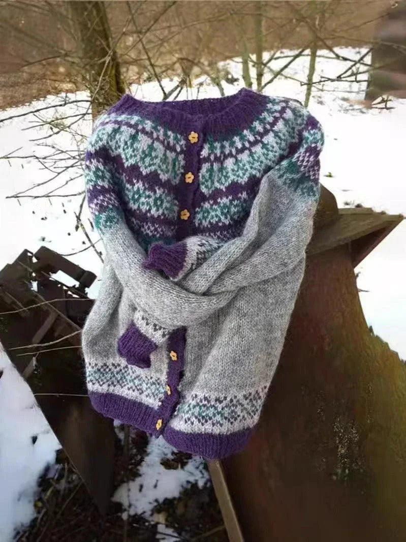 NAOMI | VINTAGE ICELANDIC CARDIGAN - MABEL LONDON