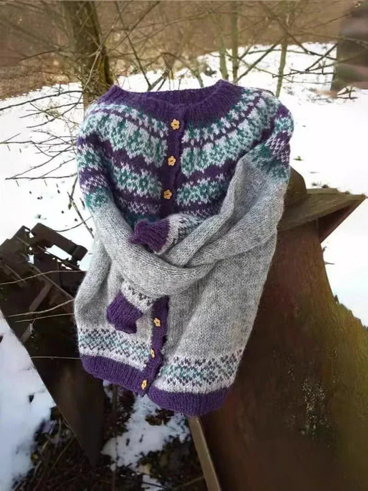 NAOMI | VINTAGE ICELANDIC CARDIGAN - MABEL LONDON