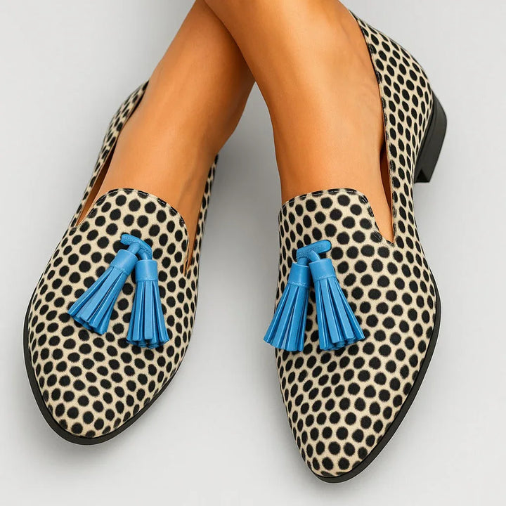 Madeleine - Tassel Detail Loafers - MABEL LONDON