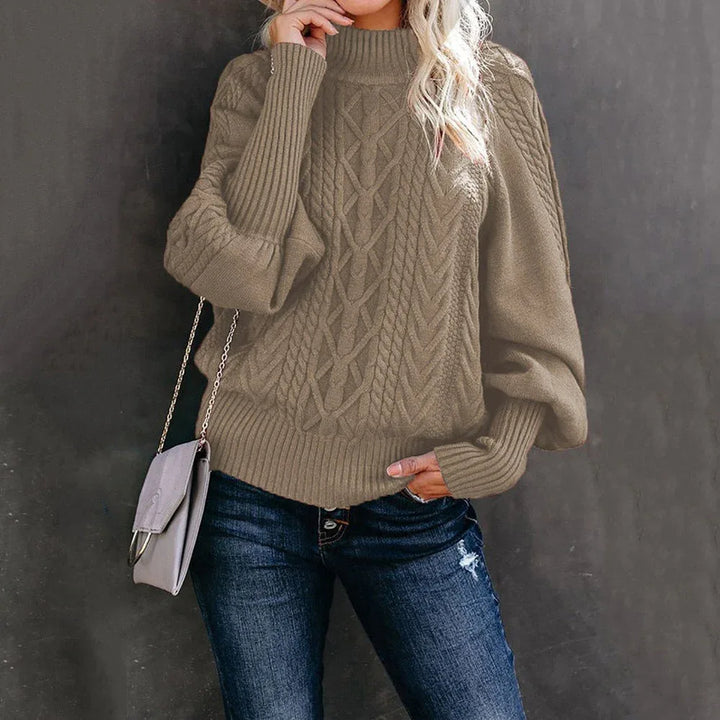 Lory | Casual Long Sleeve Knitted Sweater - MABEL LONDON