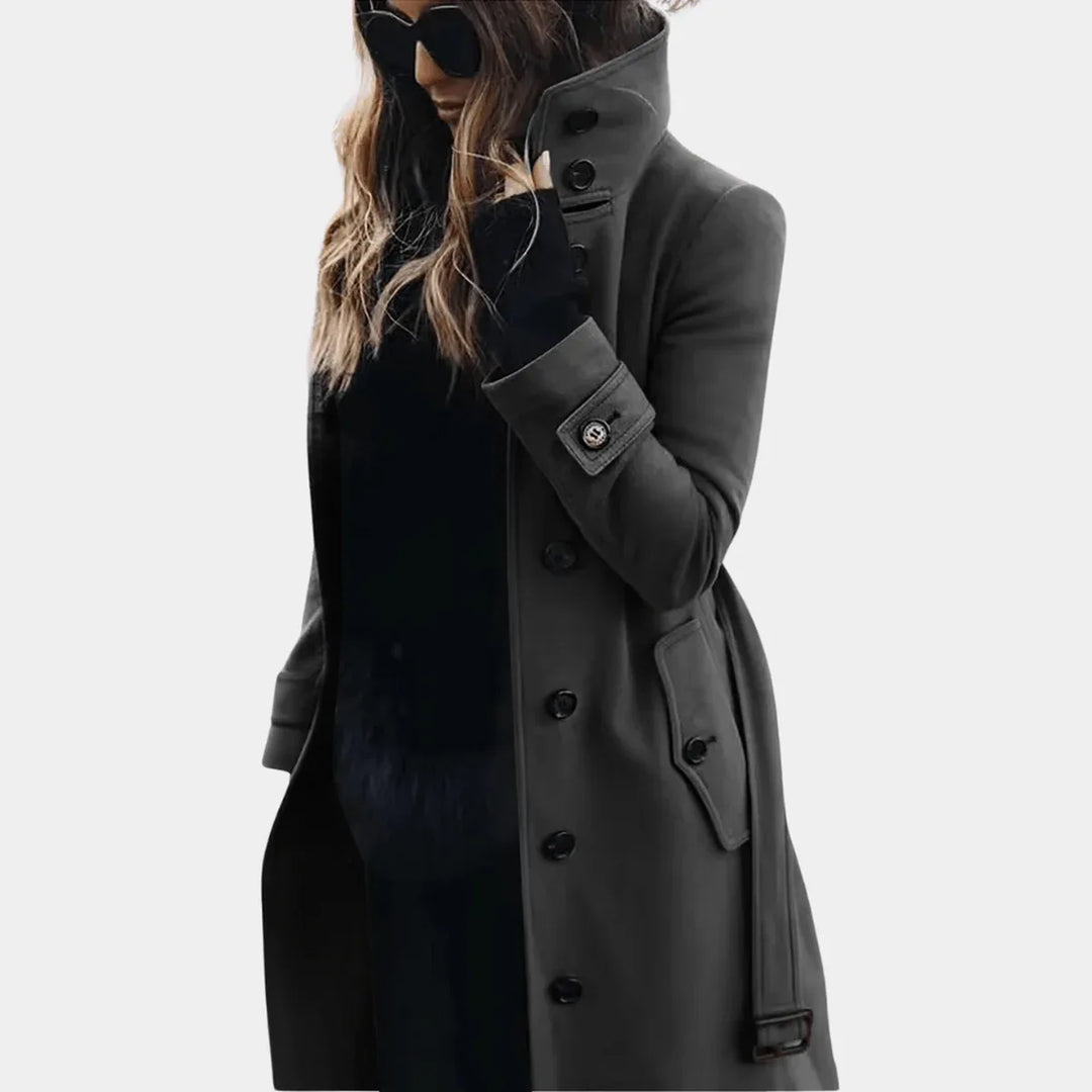 Elegant Warm Trench Coat - MABEL LONDON