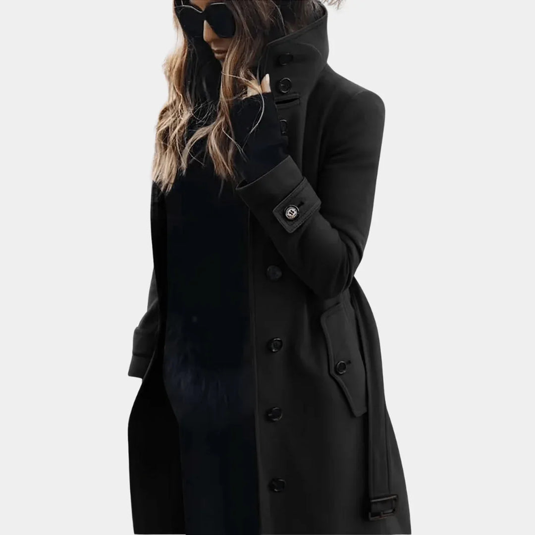 Elegant Warm Trench Coat - MABEL LONDON