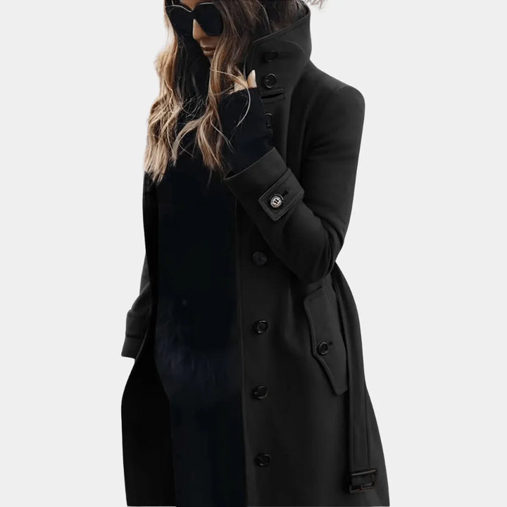 Elegant Warm Trench Coat - MABEL LONDON