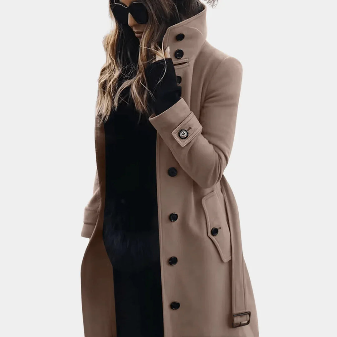 Elegant Warm Trench Coat - MABEL LONDON