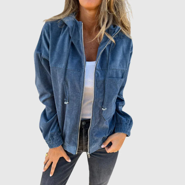 Elviana | Hooded Zip Jacket - MABEL LONDON