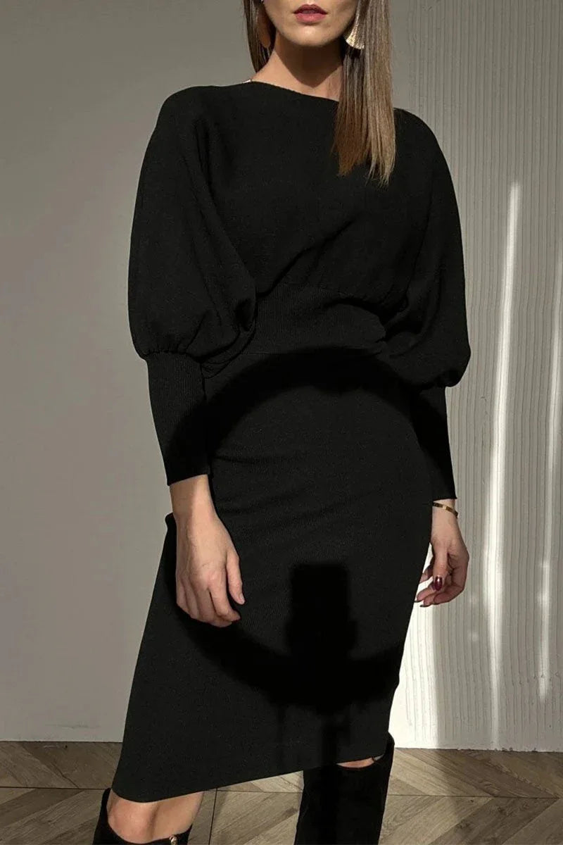 CAROLYN™ - Classy Balloon Sleeve Dress - MABEL LONDON